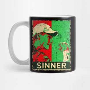 Italian Jannik sinner retro art Mug